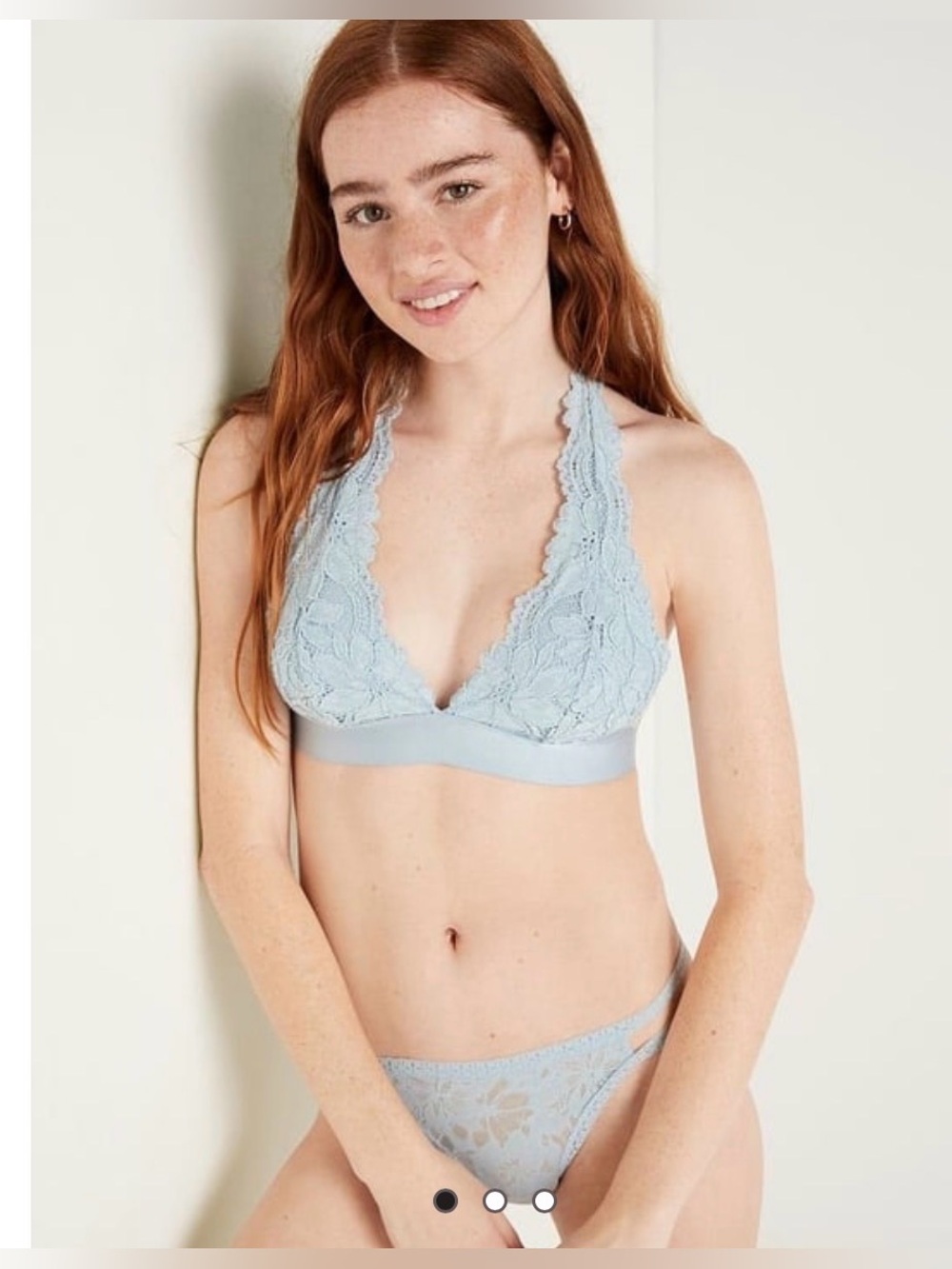 PINK Victoria's Secret, Bundle of two,Lace Halter Bralette’s, size small